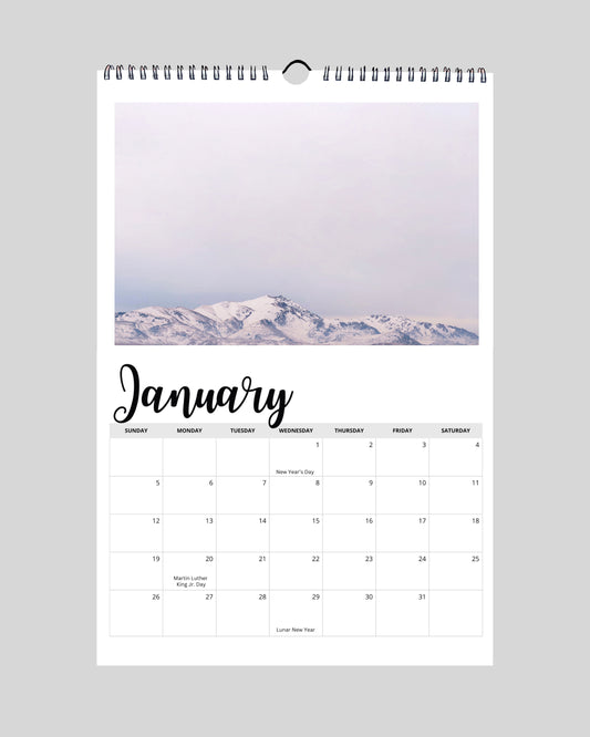 2025 Photography Wall Calendar