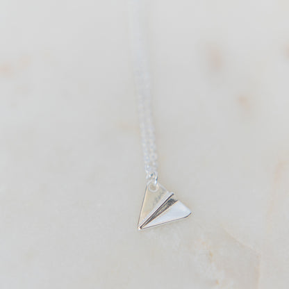 Paper Airplane Necklace