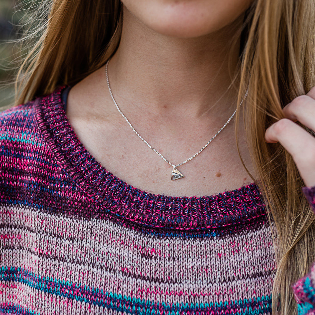 Paper Airplane Necklace